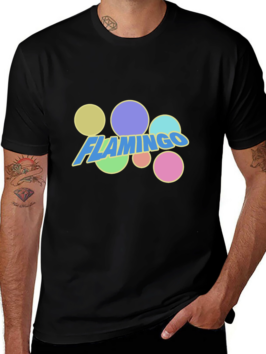 Flamingo Graphic Tee - Trendy Fun Design