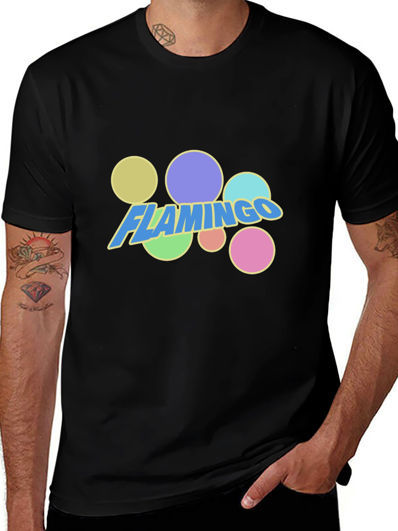 Flamingo Graphic Tee - Trendy Fun Design