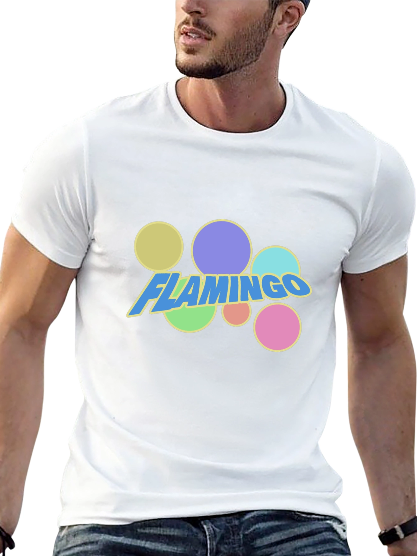 Flamingo Graphic Tee - Trendy Fun Design
