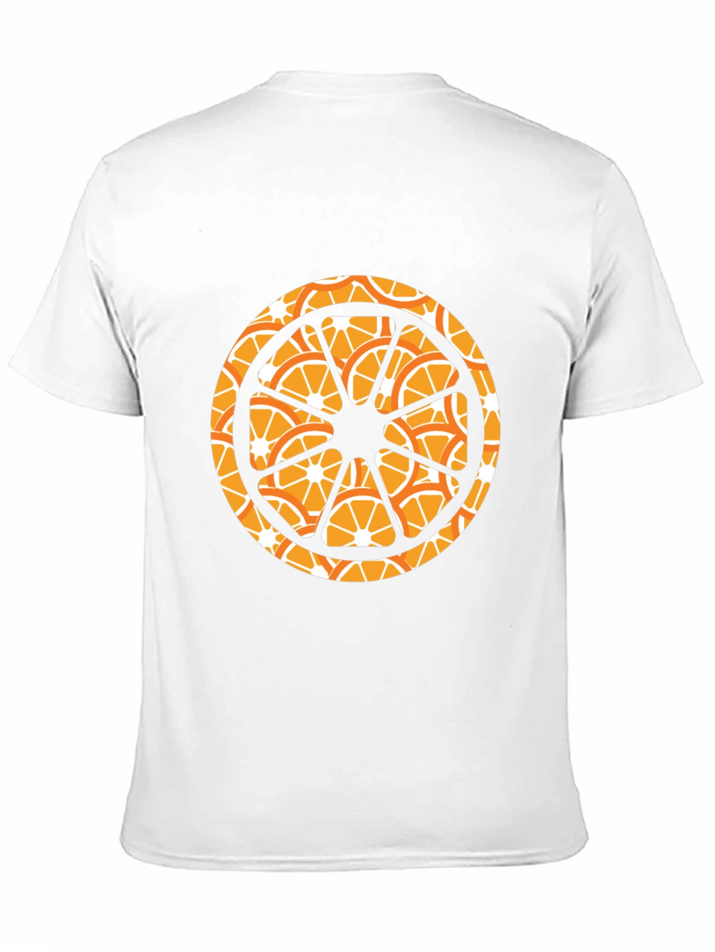 Orange Slice Graphic Black T-Shirt