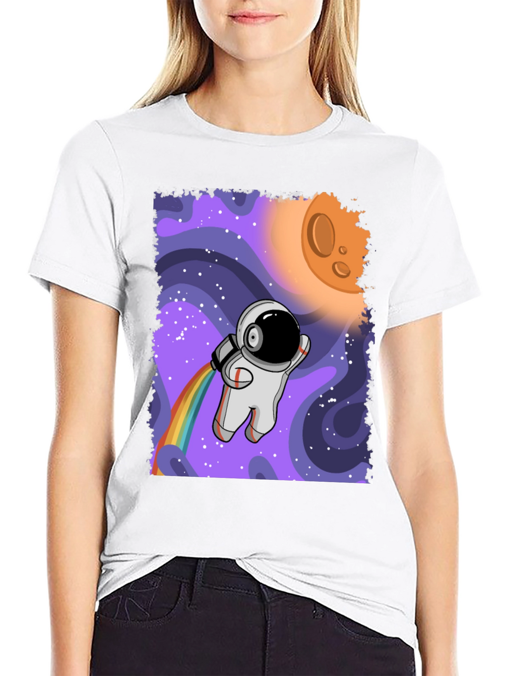 Astronaut Rainbow T-Shirt - Space Adventure