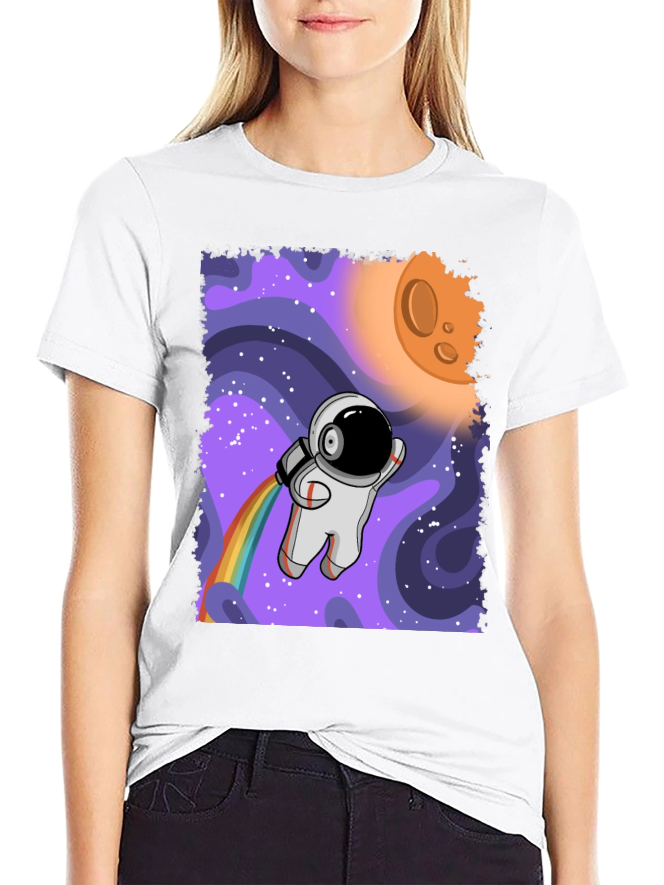 Astronaut Rainbow T-Shirt - Space Adventure