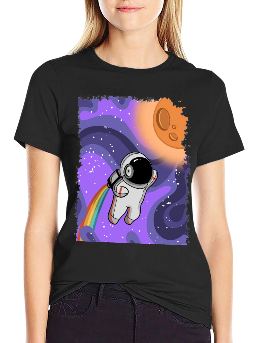Astronaut Rainbow T-Shirt - Space Adventure