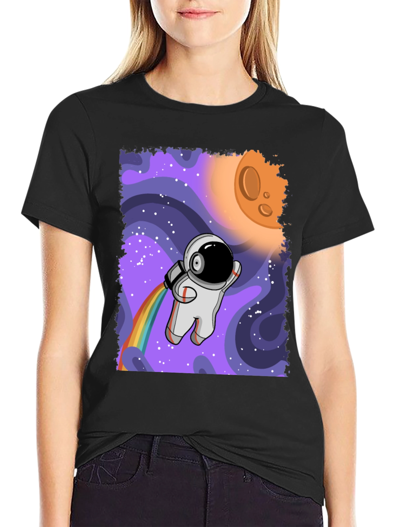 Astronaut Rainbow T-Shirt - Space Adventure