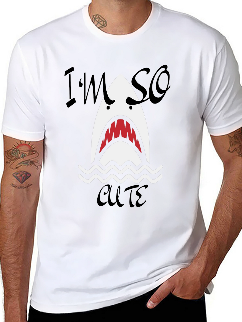 Im So Cute Shark Graphic Tee