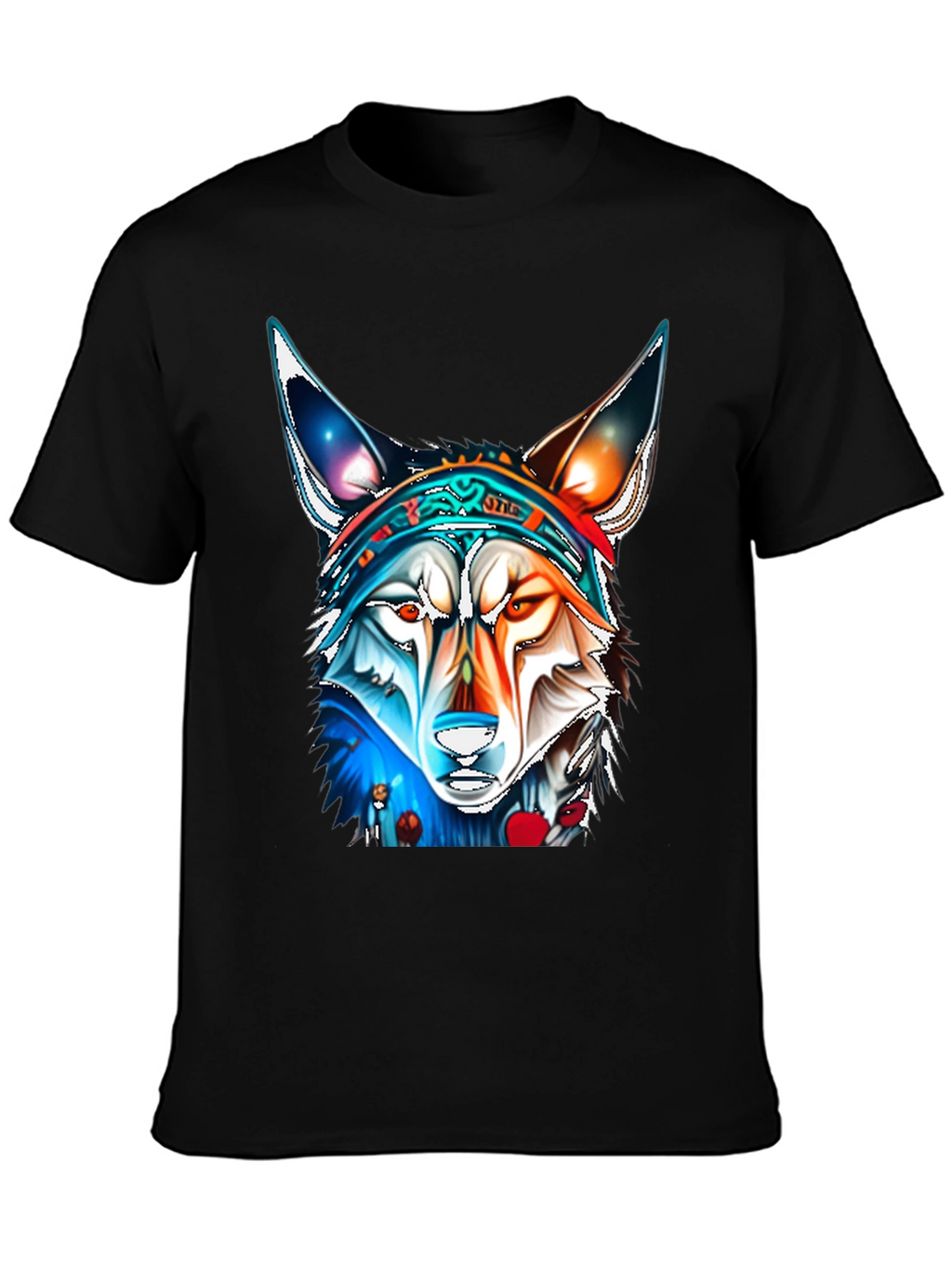 Wolf Graphic Tee - Vivid Art Print