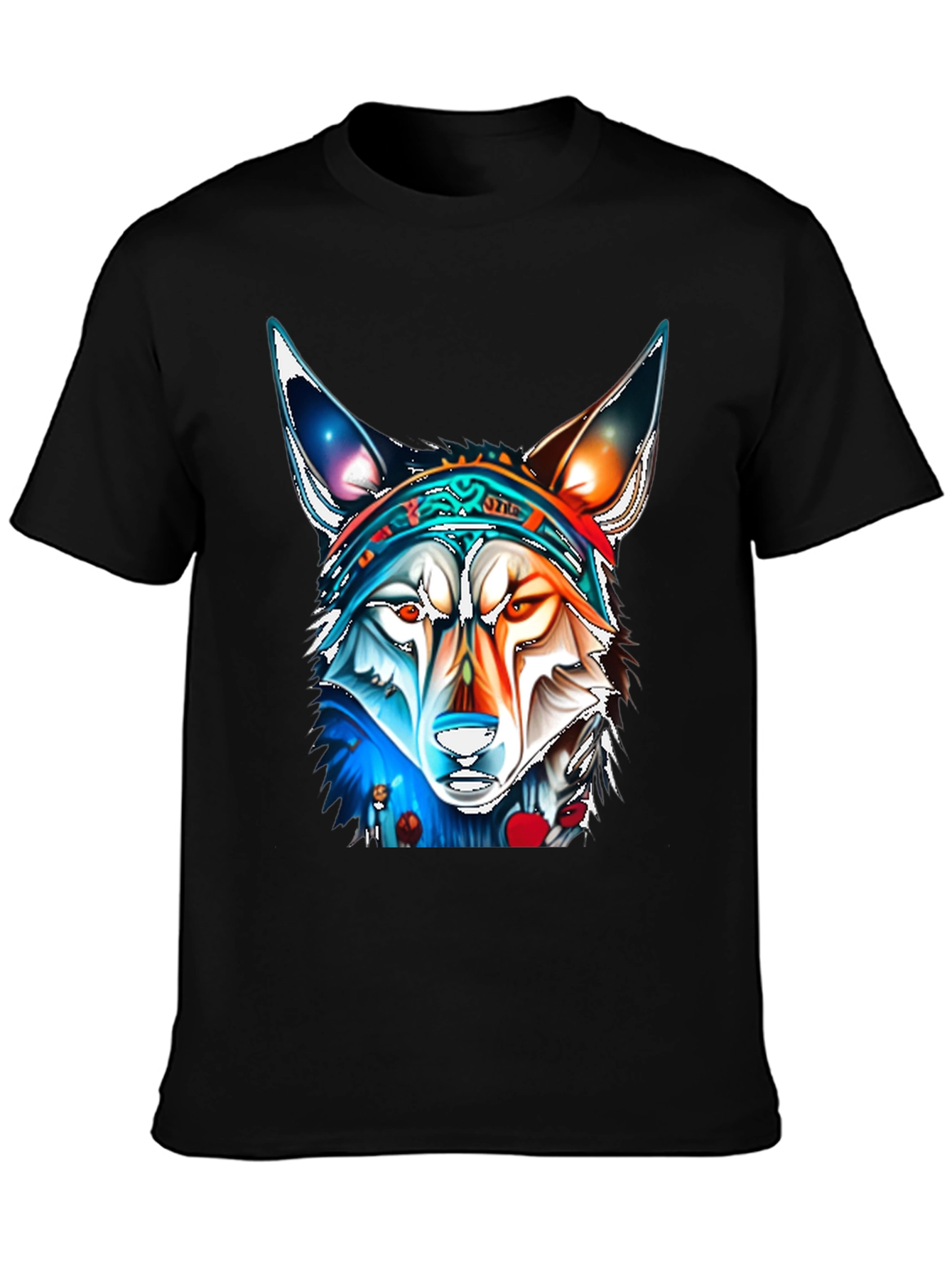 Wolf Graphic Tee - Vivid Art Print
