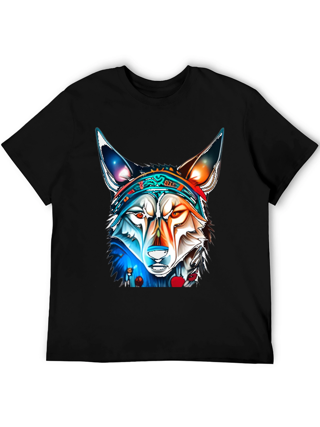 Wolf Graphic Tee - Vivid Art Print