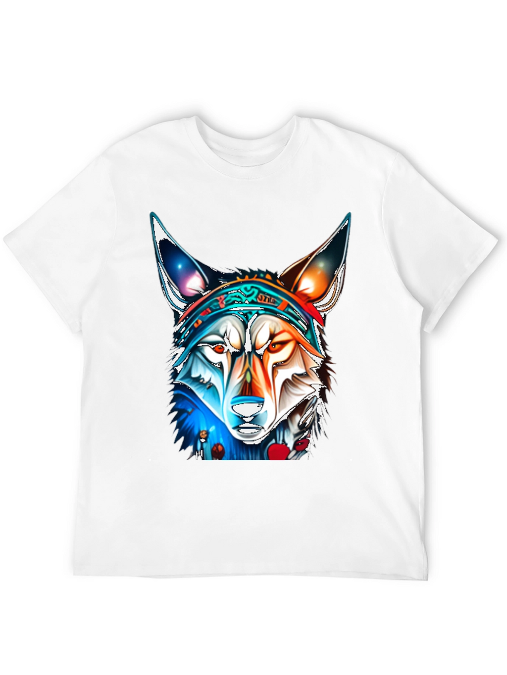 Wolf Graphic Tee - Vivid Art Print