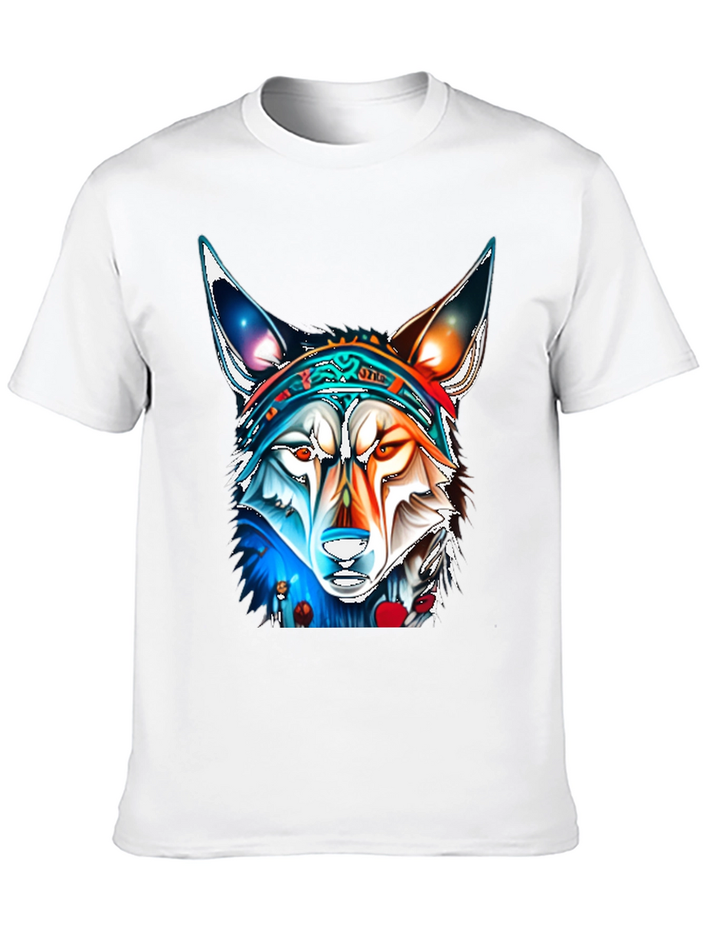 Wolf Graphic Tee - Vivid Art Print