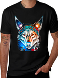 Wolf Graphic Tee - Vivid Art Print