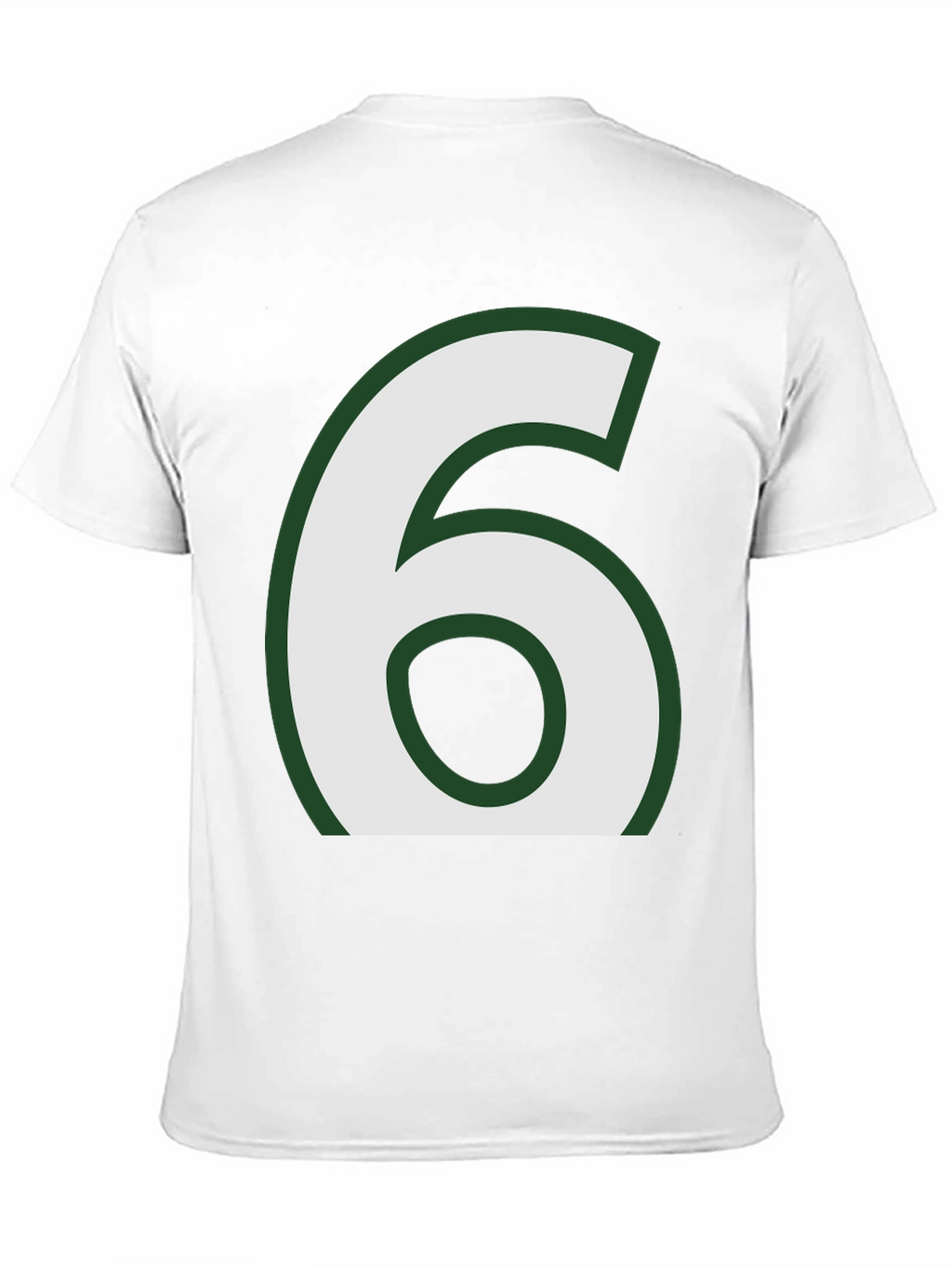 Number 6 Graphic Tee - Black Cotton Blend