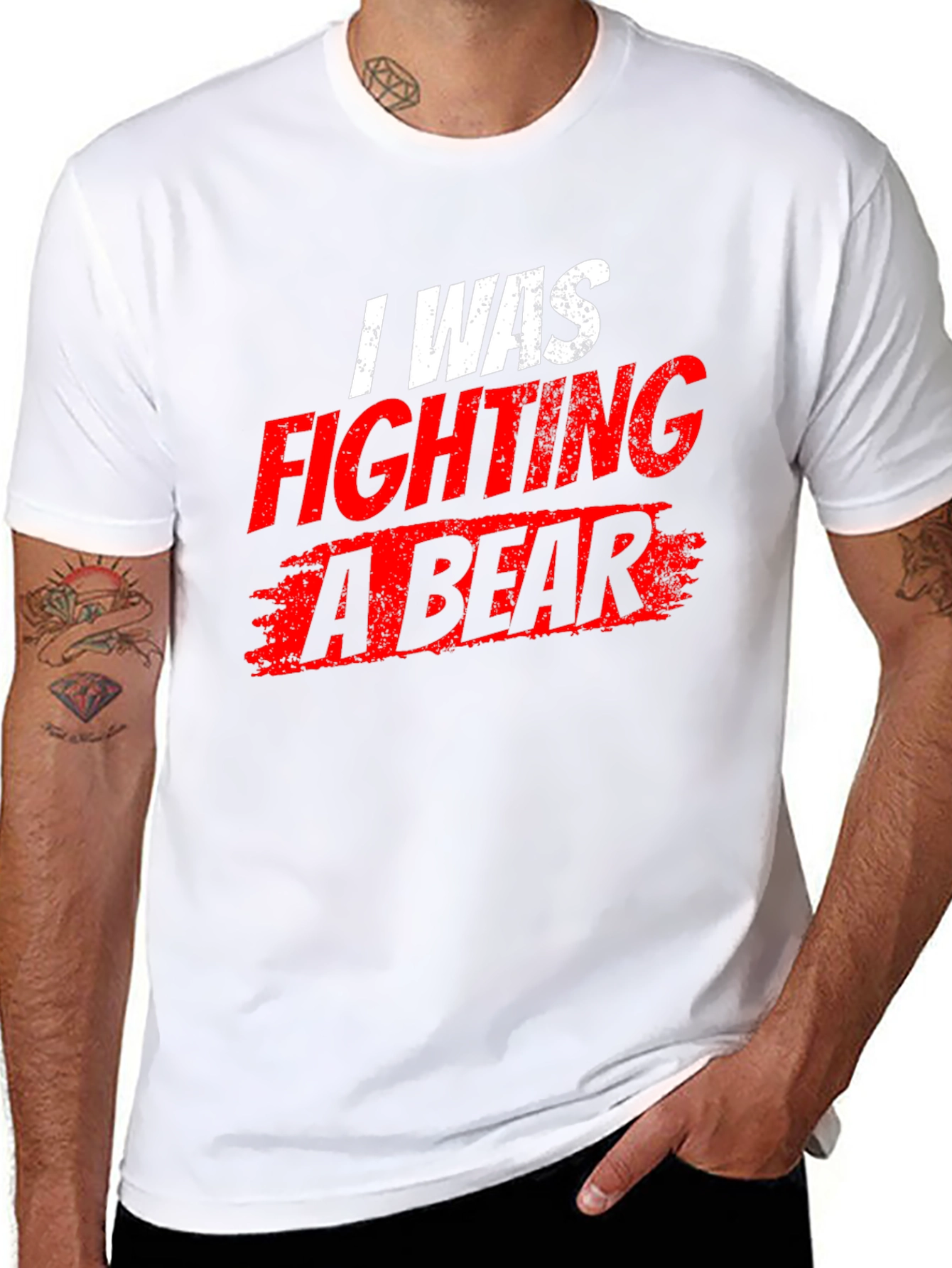 I Was Fighting a Bear T-Shirt