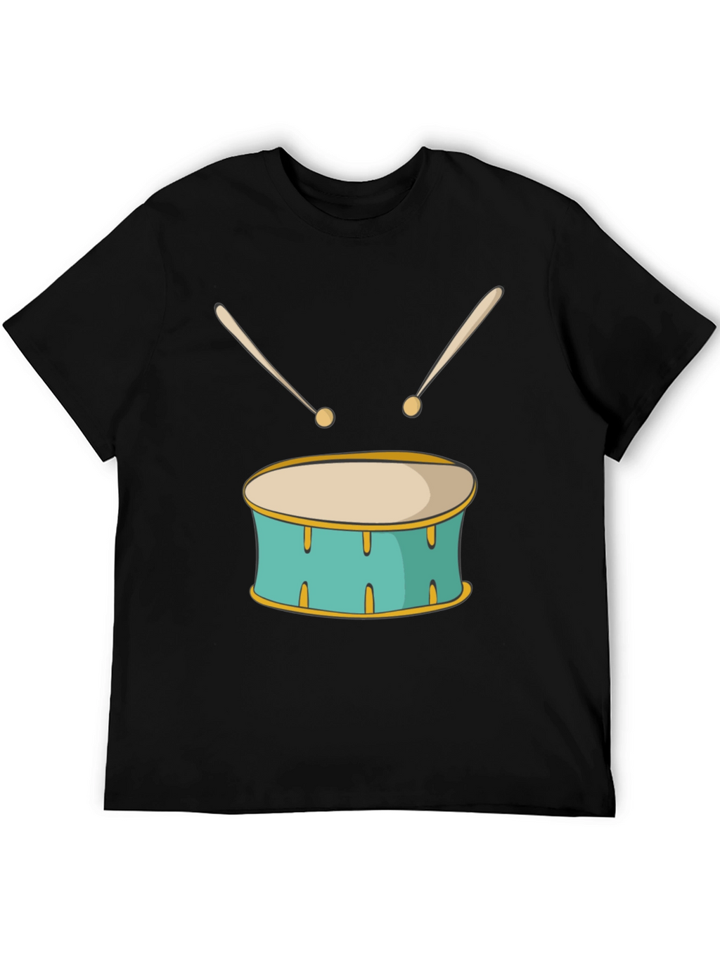 Drum Graphic Black T-Shirt