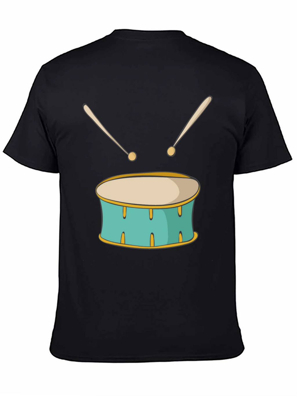 Drum Graphic Black T-Shirt
