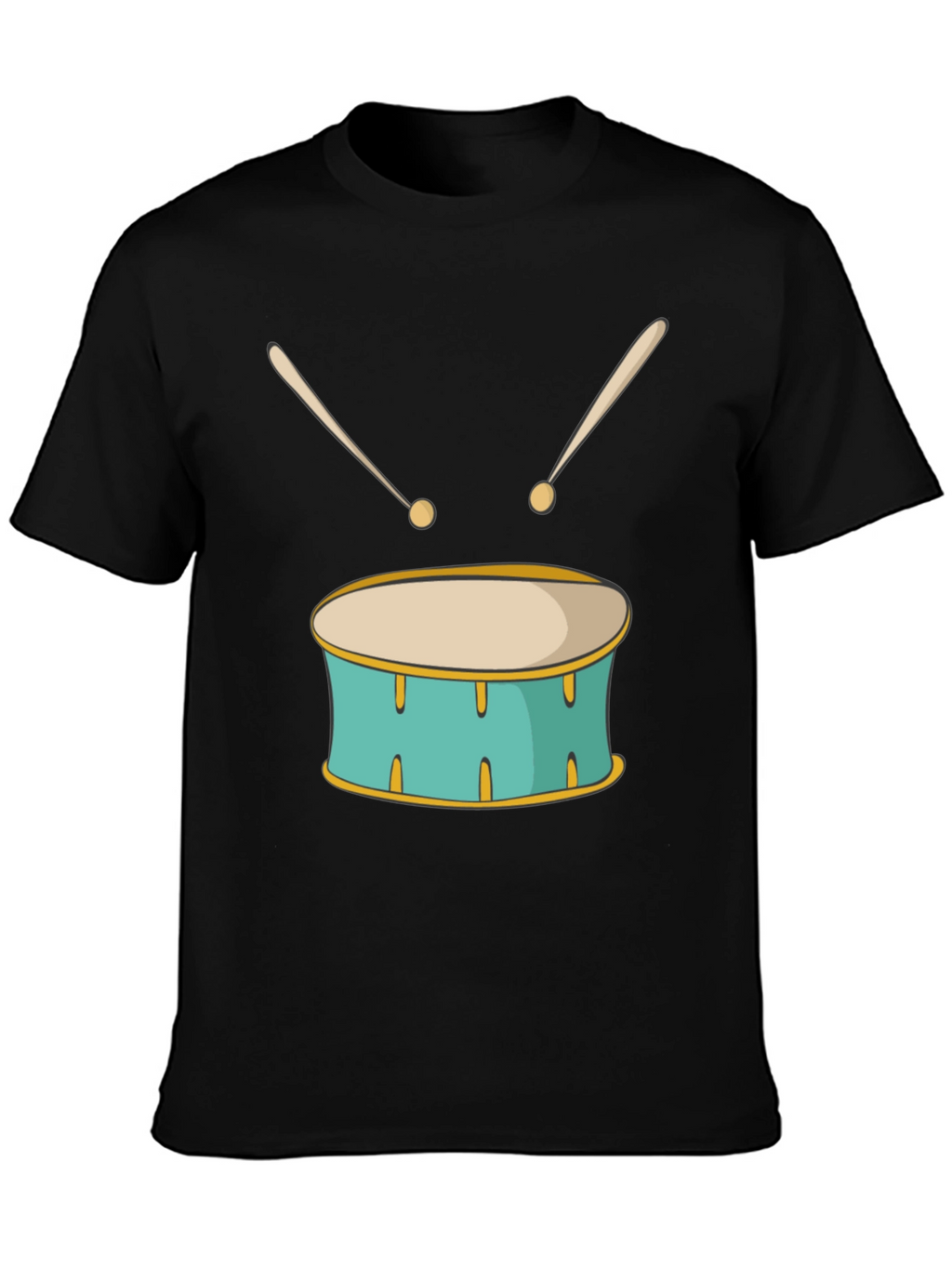 Drum Graphic Black T-Shirt