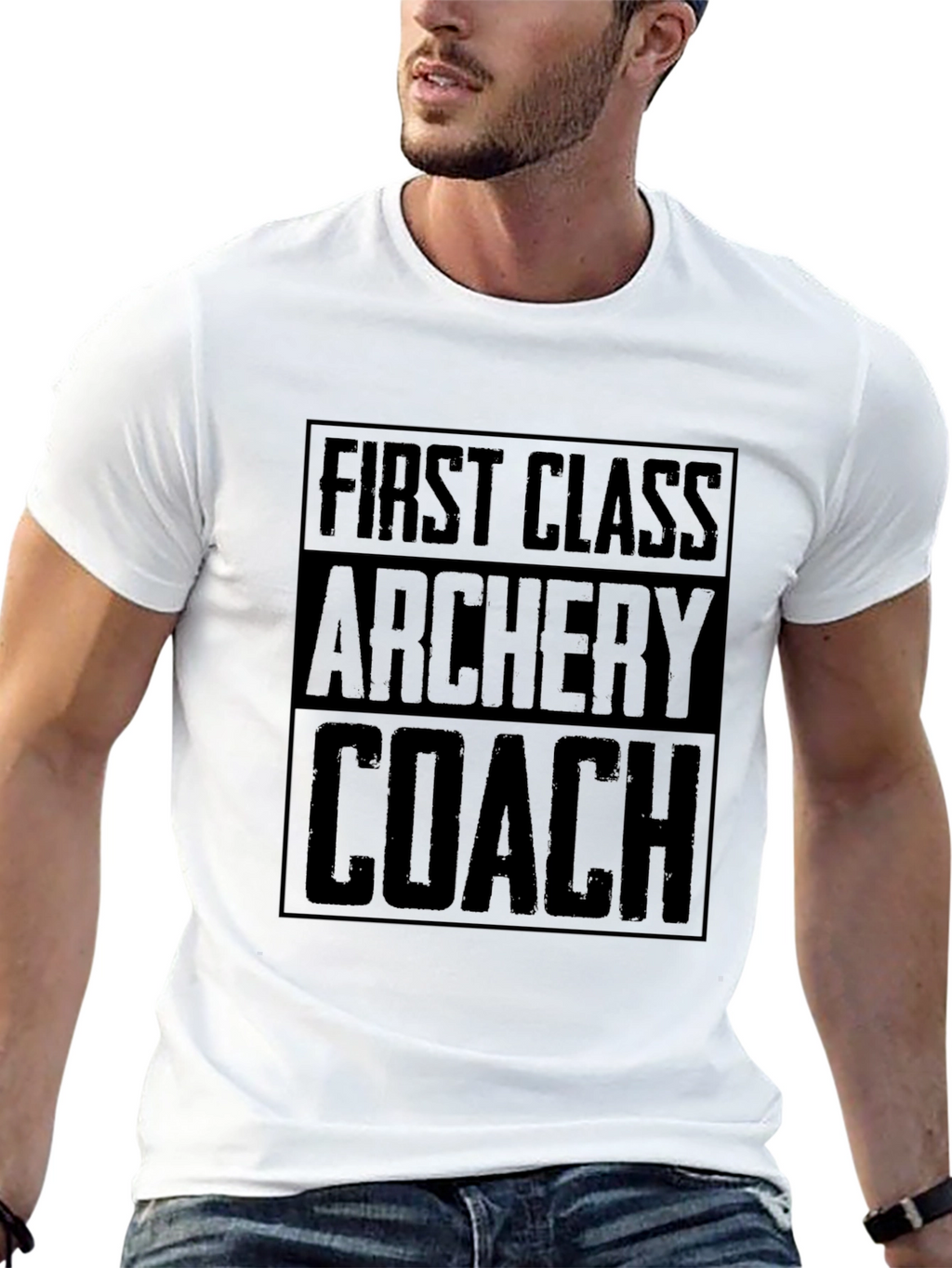 First Class Archery Coach Black T-Shirt