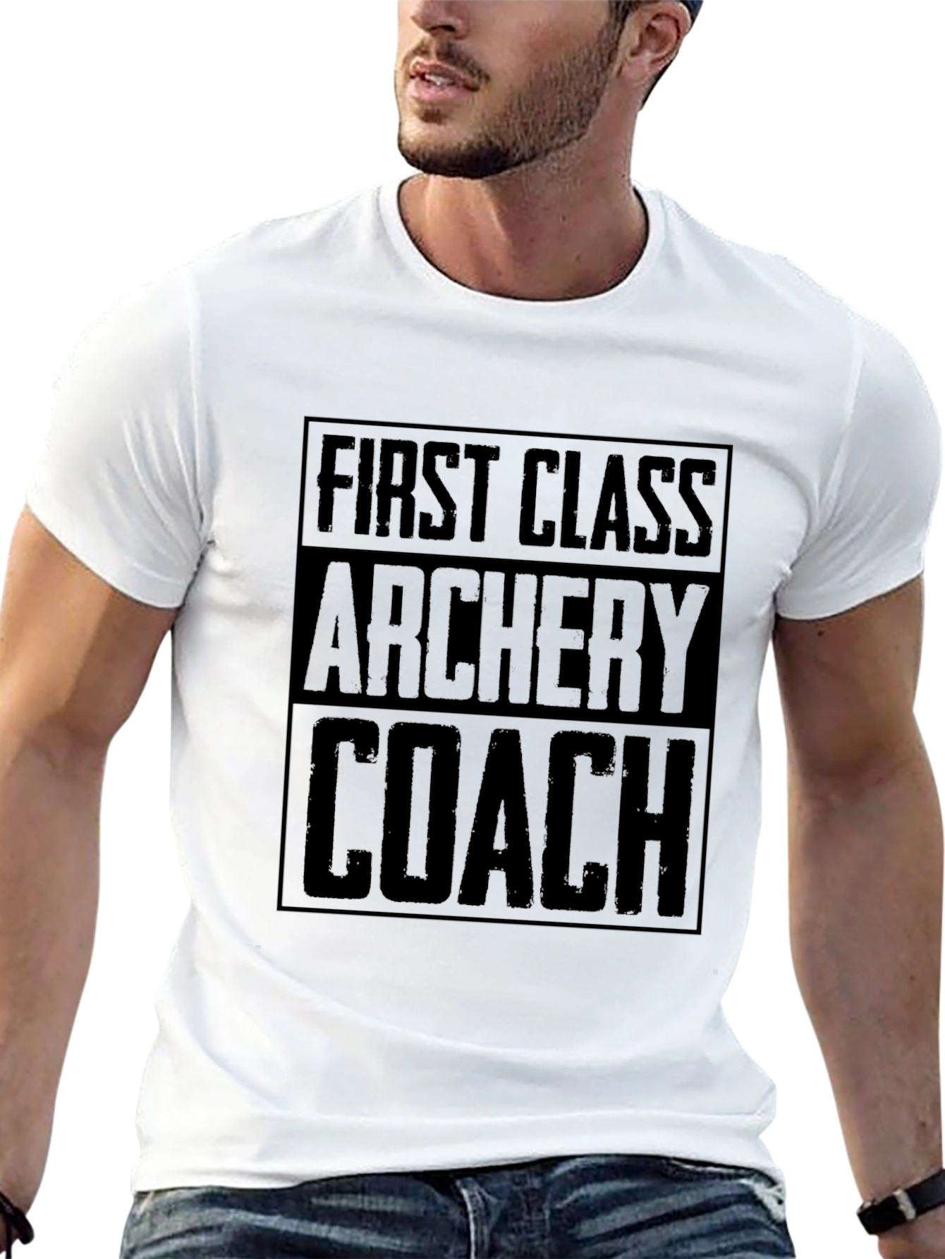 First Class Archery Coach Black T-Shirt