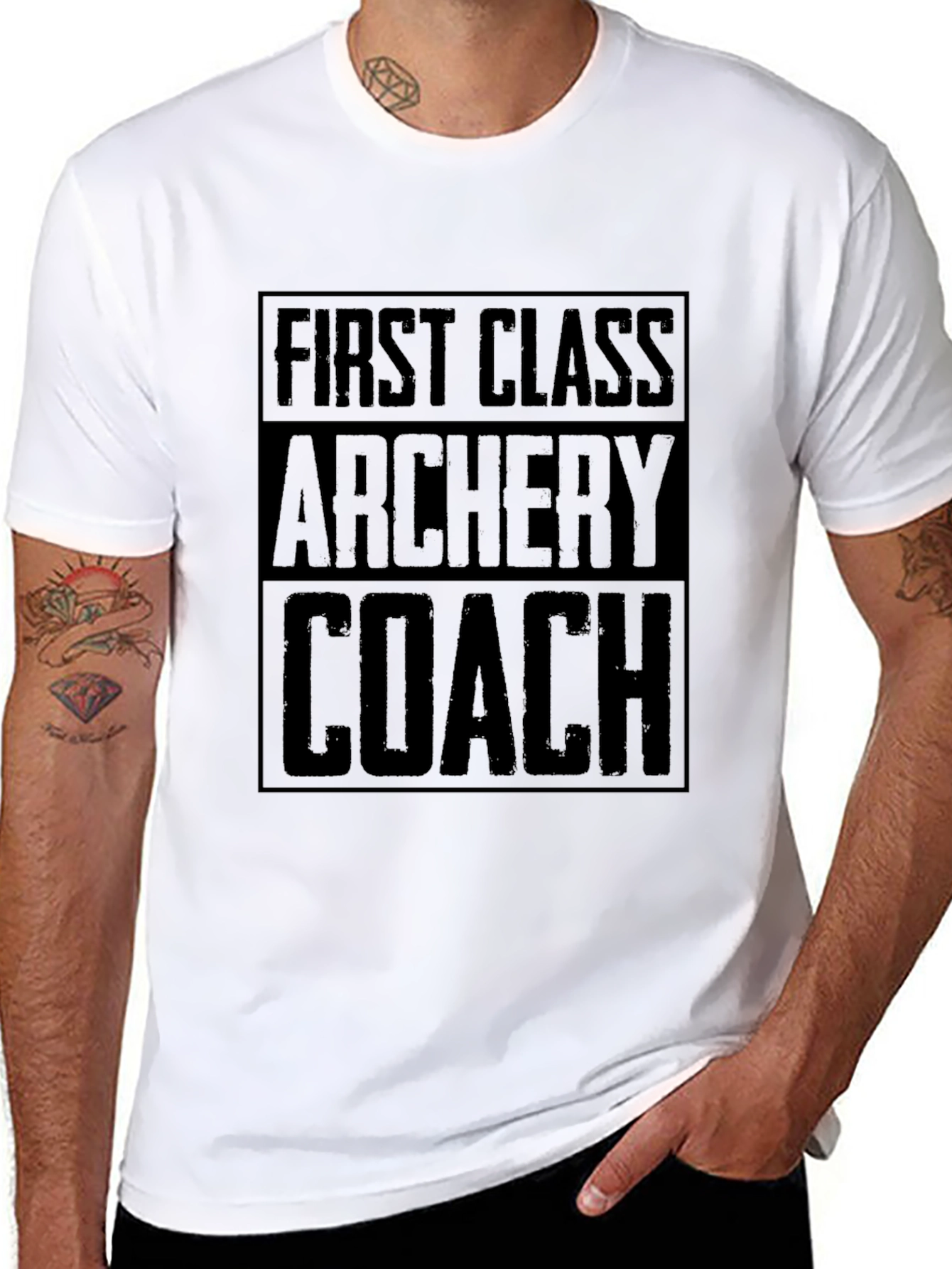 First Class Archery Coach Black T-Shirt