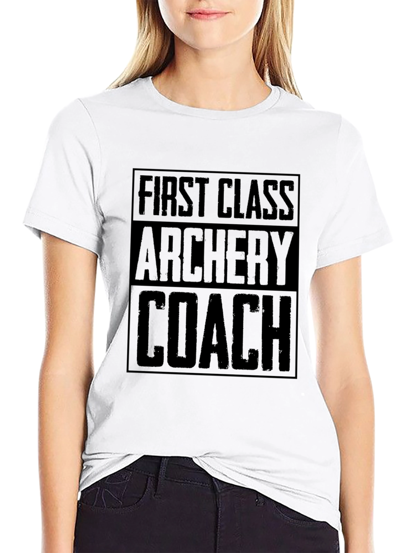 First Class Archery Coach Black T-Shirt