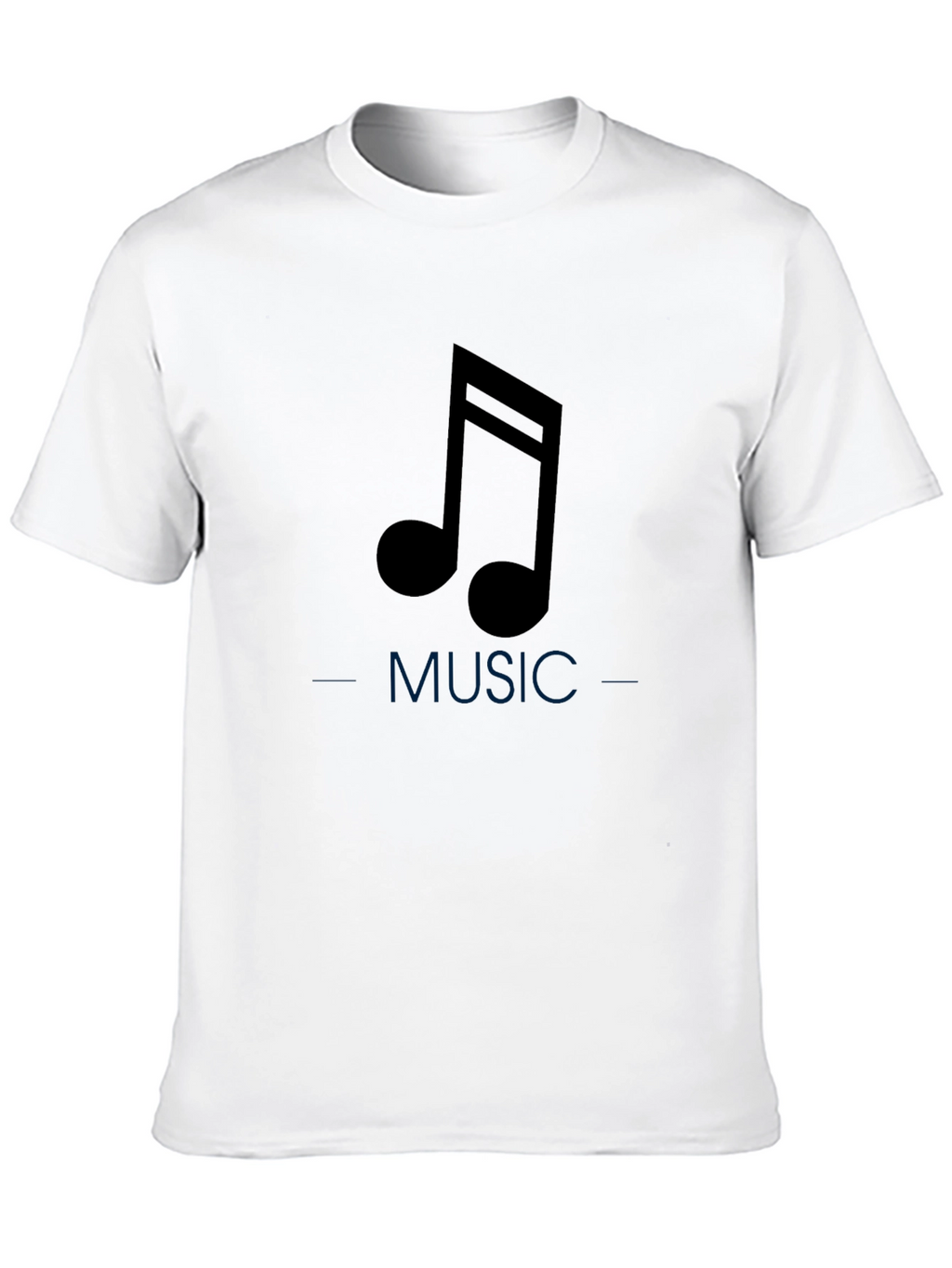 Music Note Black Tee - Stylish Comfort