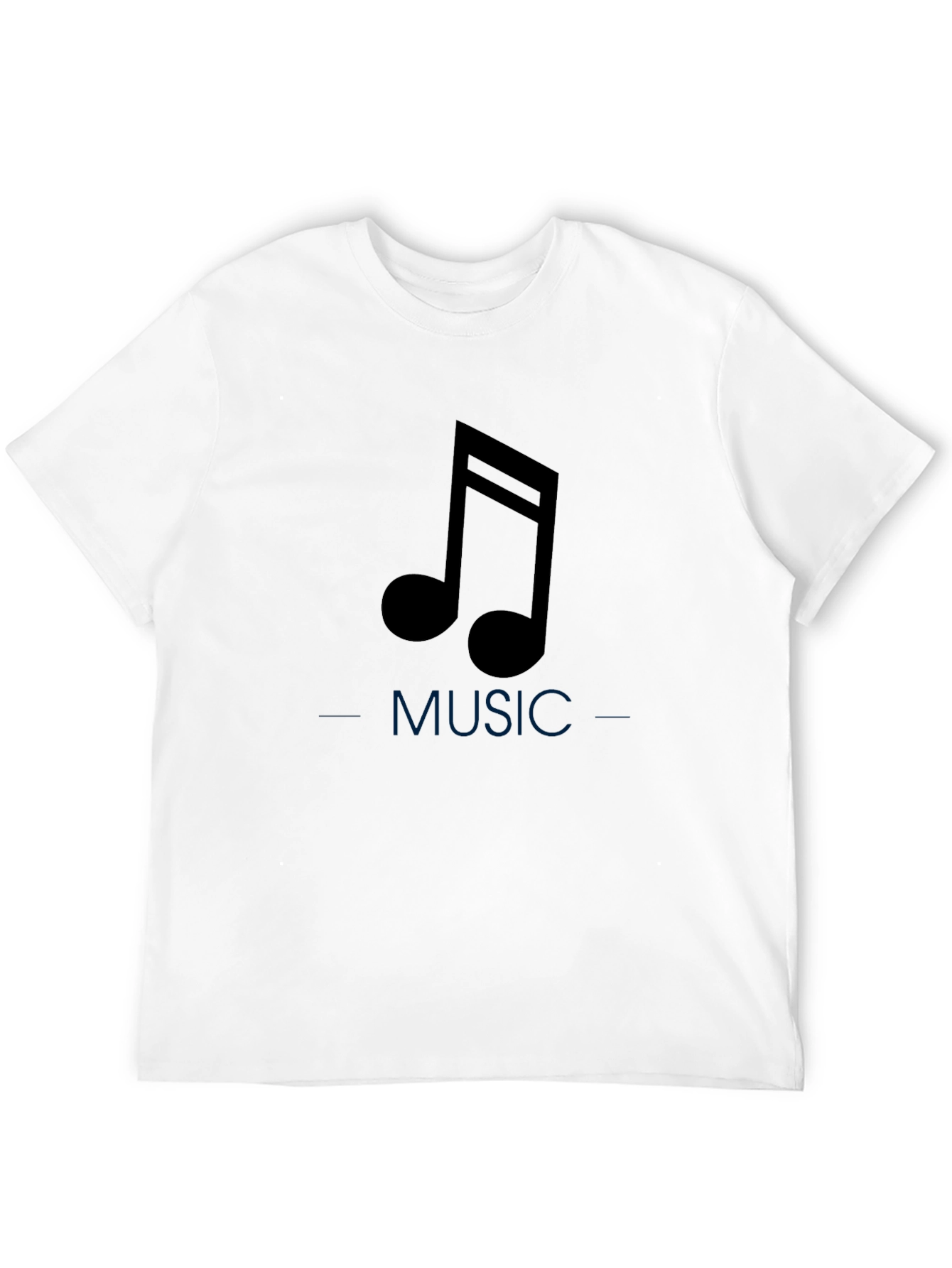Music Note Black Tee - Stylish Comfort