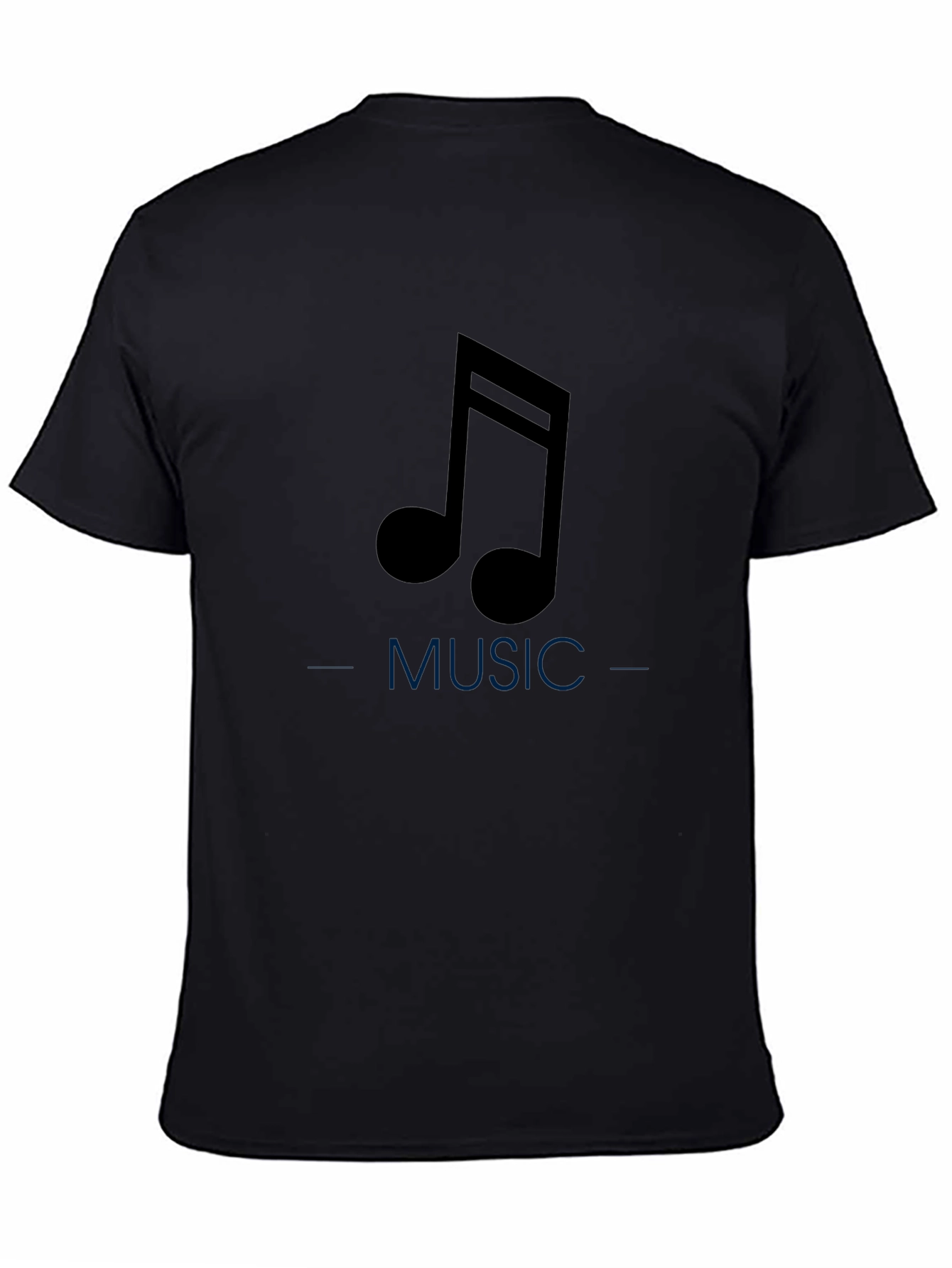 Music Note Black Tee - Stylish Comfort