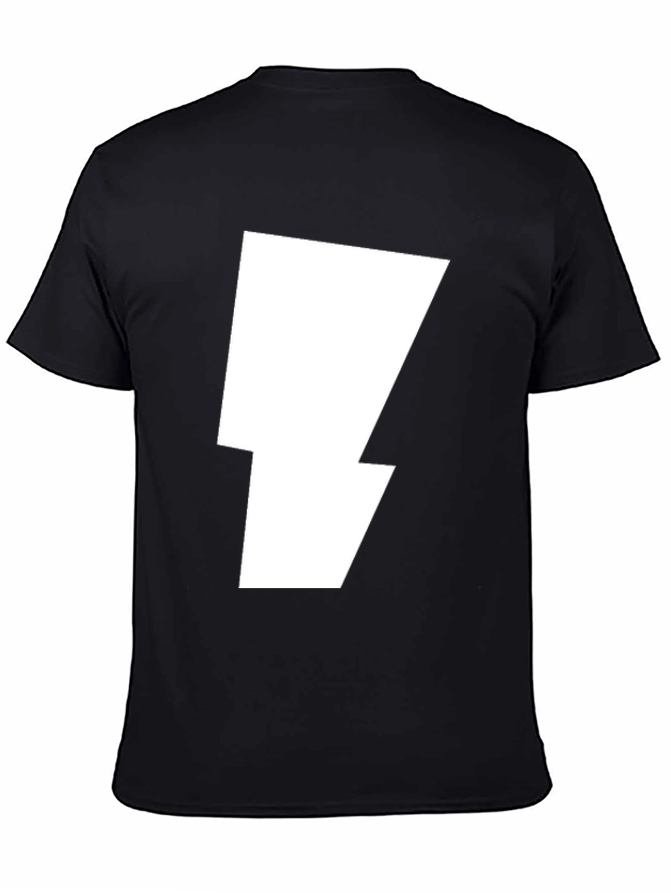 Lightning Bolt Graphic Tee - Bold Stylish Black T-Shirt