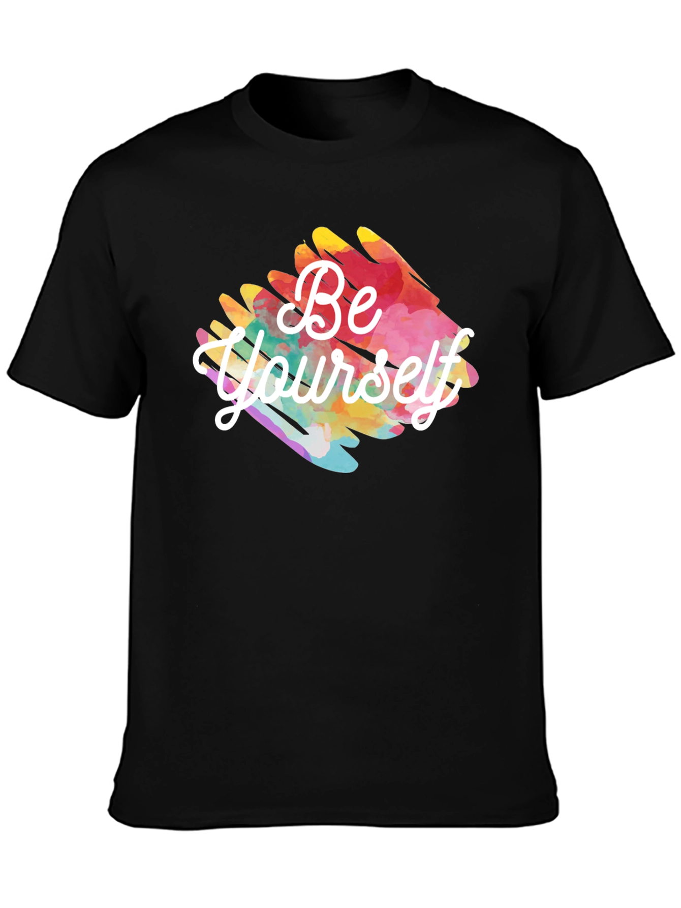 Be Yourself Black Graphic Tee