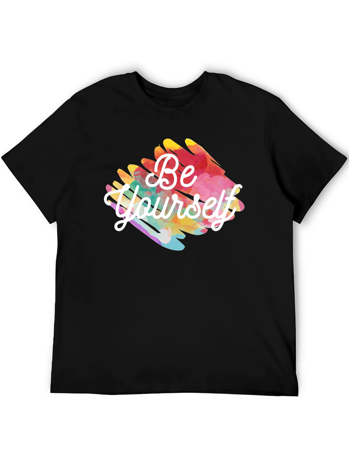 Be Yourself Black Graphic Tee