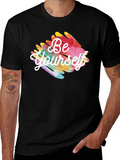 Be Yourself Black Graphic Tee