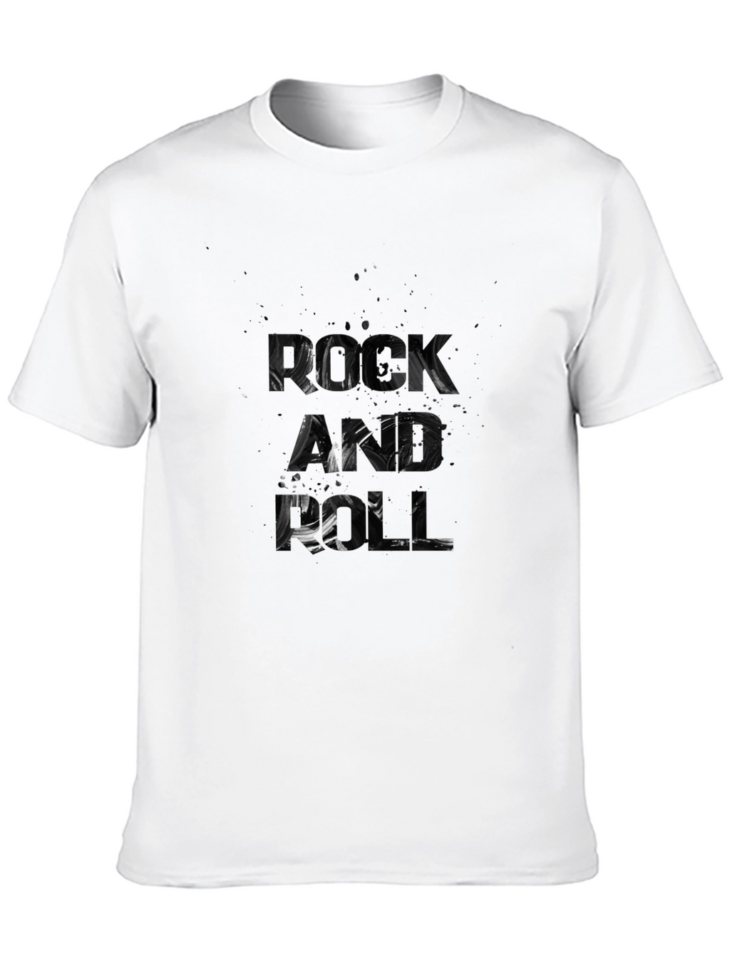 Mens Black Graphic Print T-Shirt