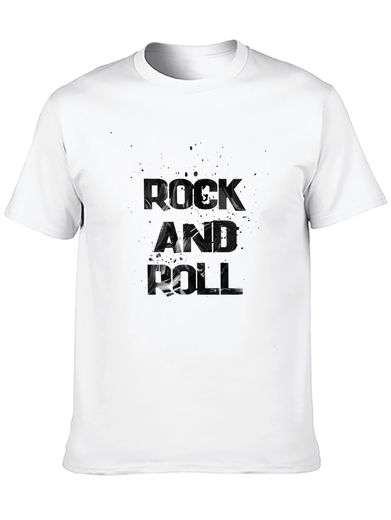 Mens Black Graphic Print T-Shirt