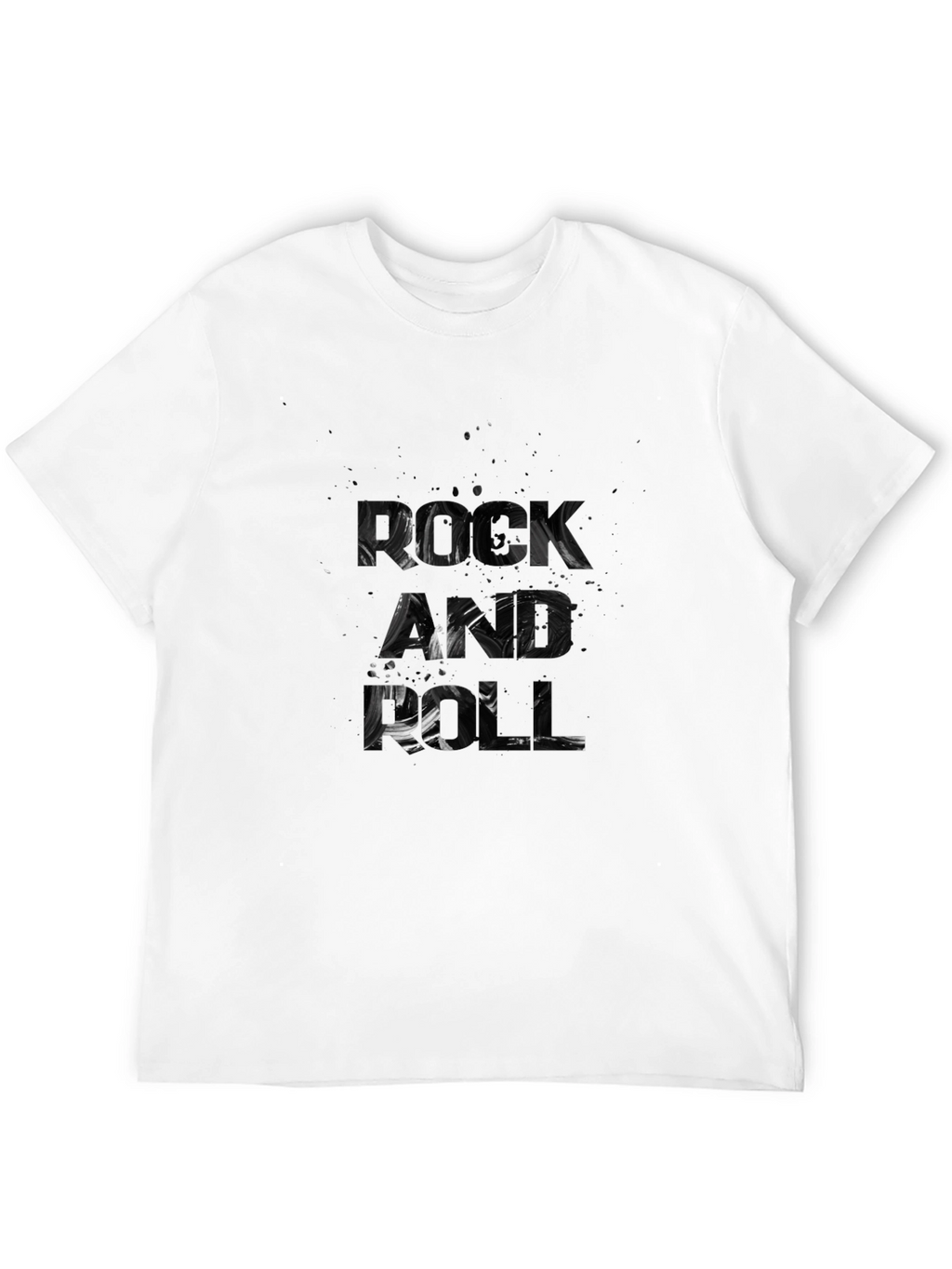 Mens Black Graphic Print T-Shirt