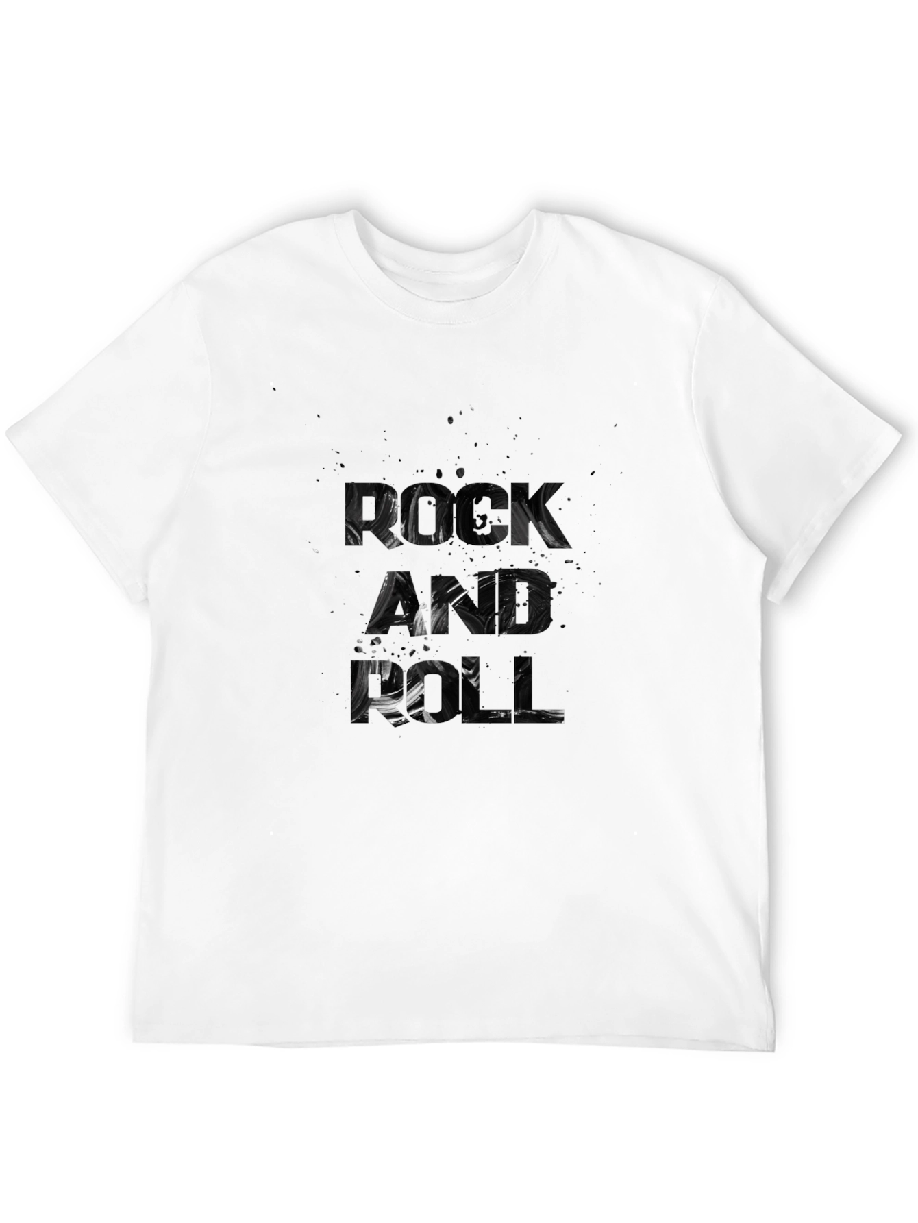 Mens Black Graphic Print T-Shirt