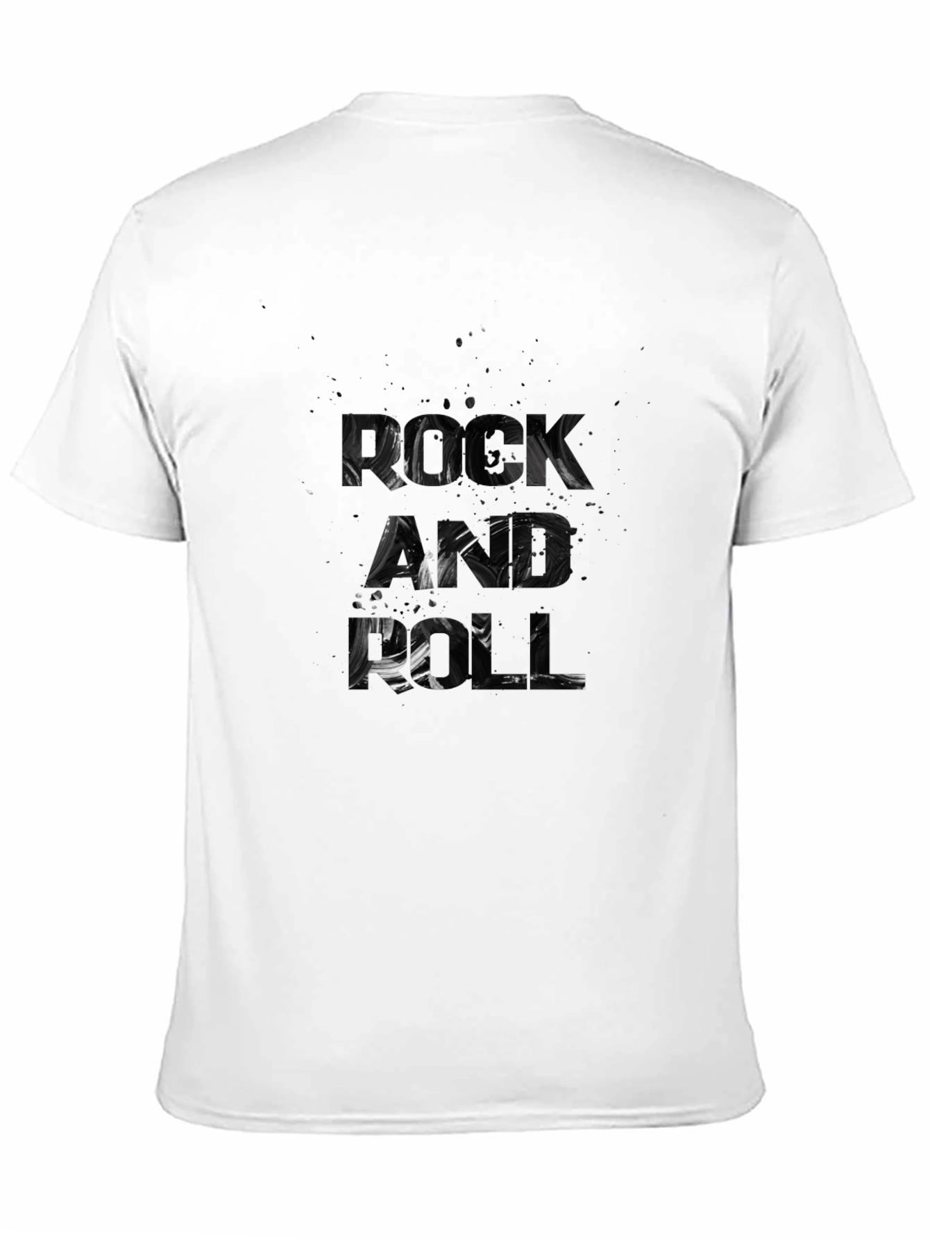 Mens Black Graphic Print T-Shirt