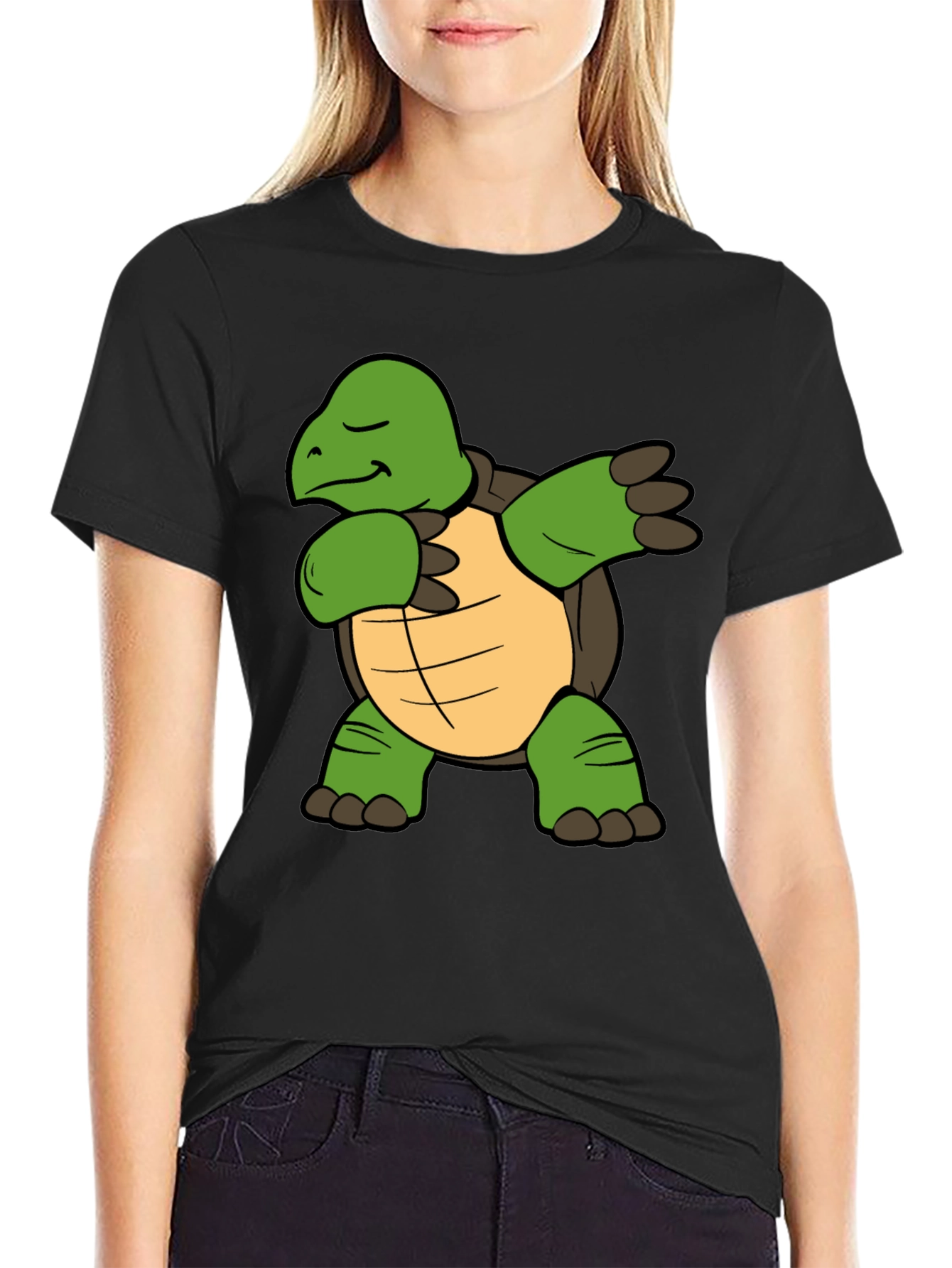 Dabbing Turtle T-Shirt - Funny Animal Graphic Tee