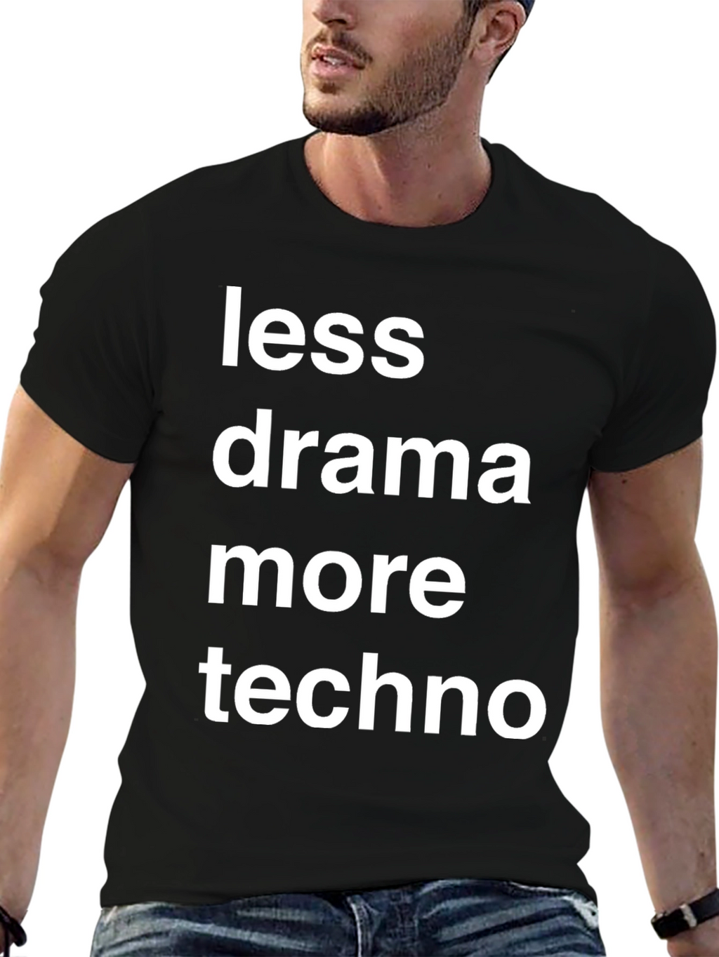 Less Drama More Techno Graphic T-Shirt