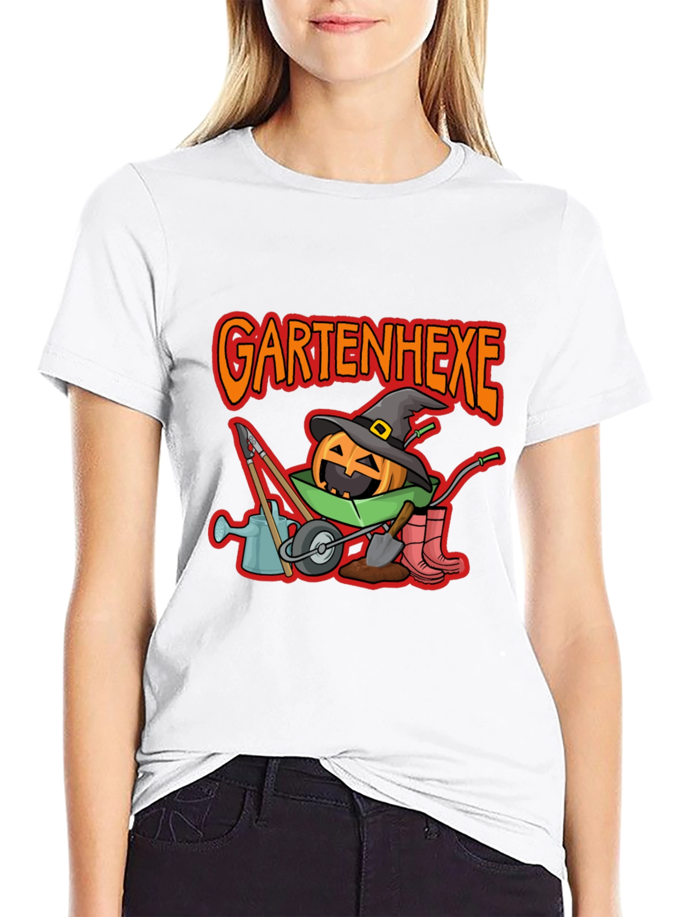 Gartenhexe Pumpkin Halloween T-Shirt