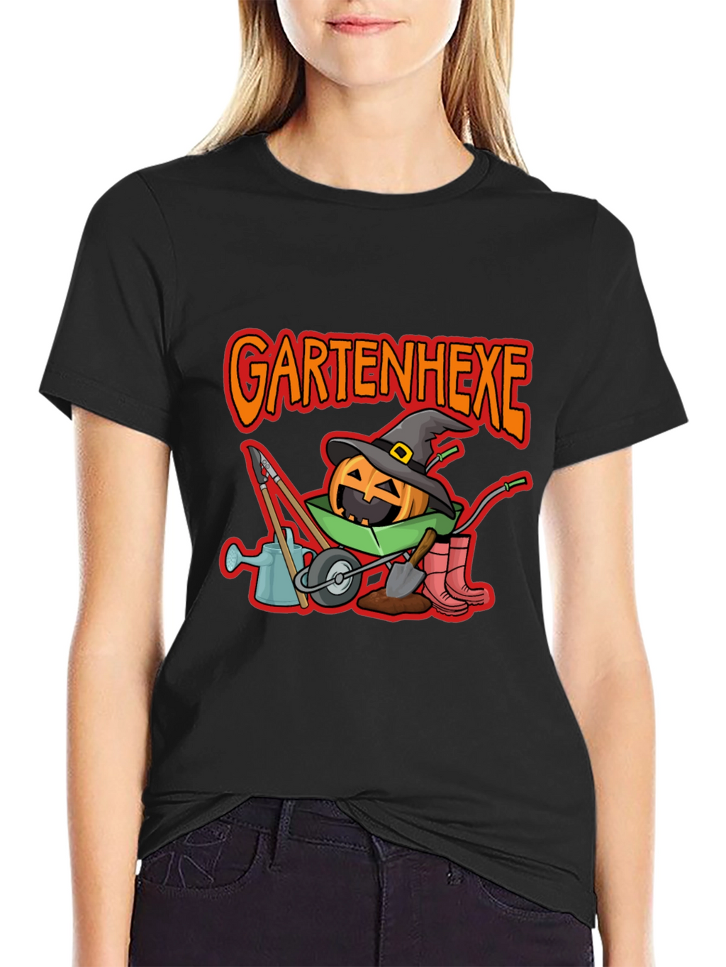 Gartenhexe Pumpkin Halloween T-Shirt