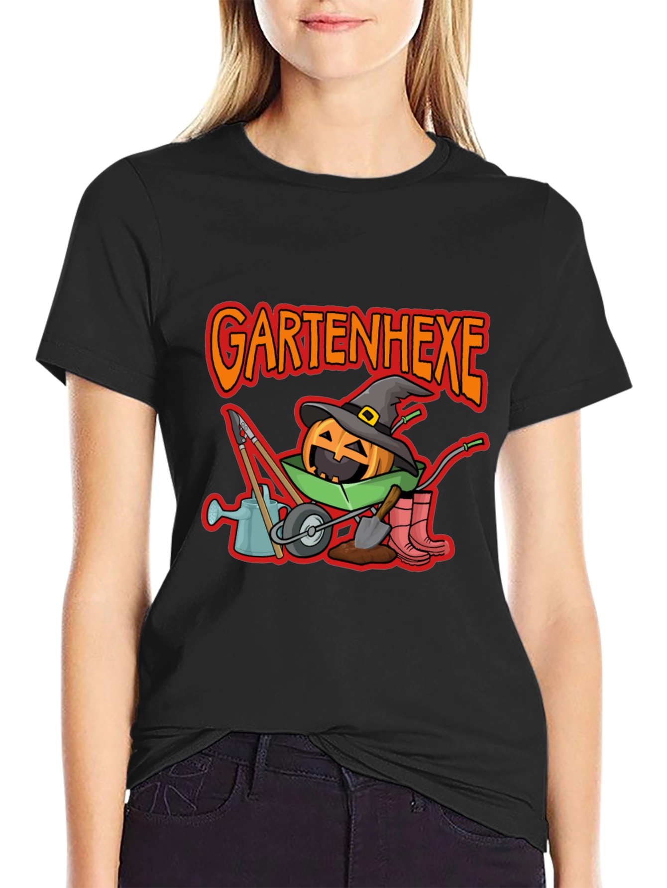 Gartenhexe Pumpkin Halloween T-Shirt