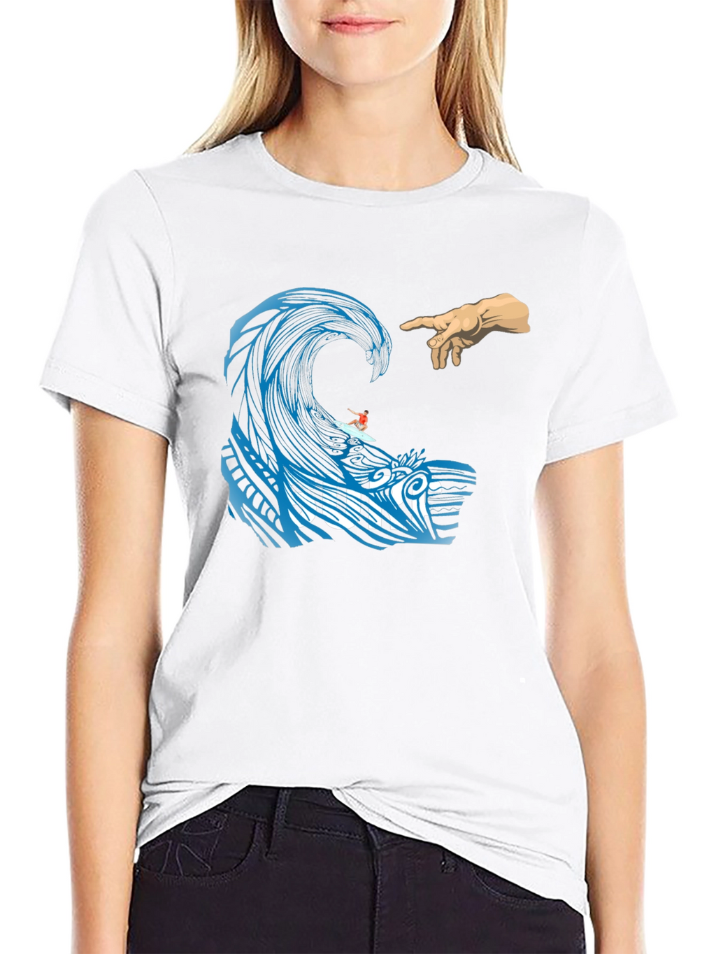Surf Wave Creation T-Shirt - Unique Graphic Tee