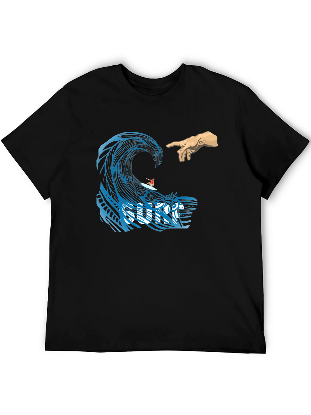 Surf Wave Creation T-Shirt - Unique Graphic Tee