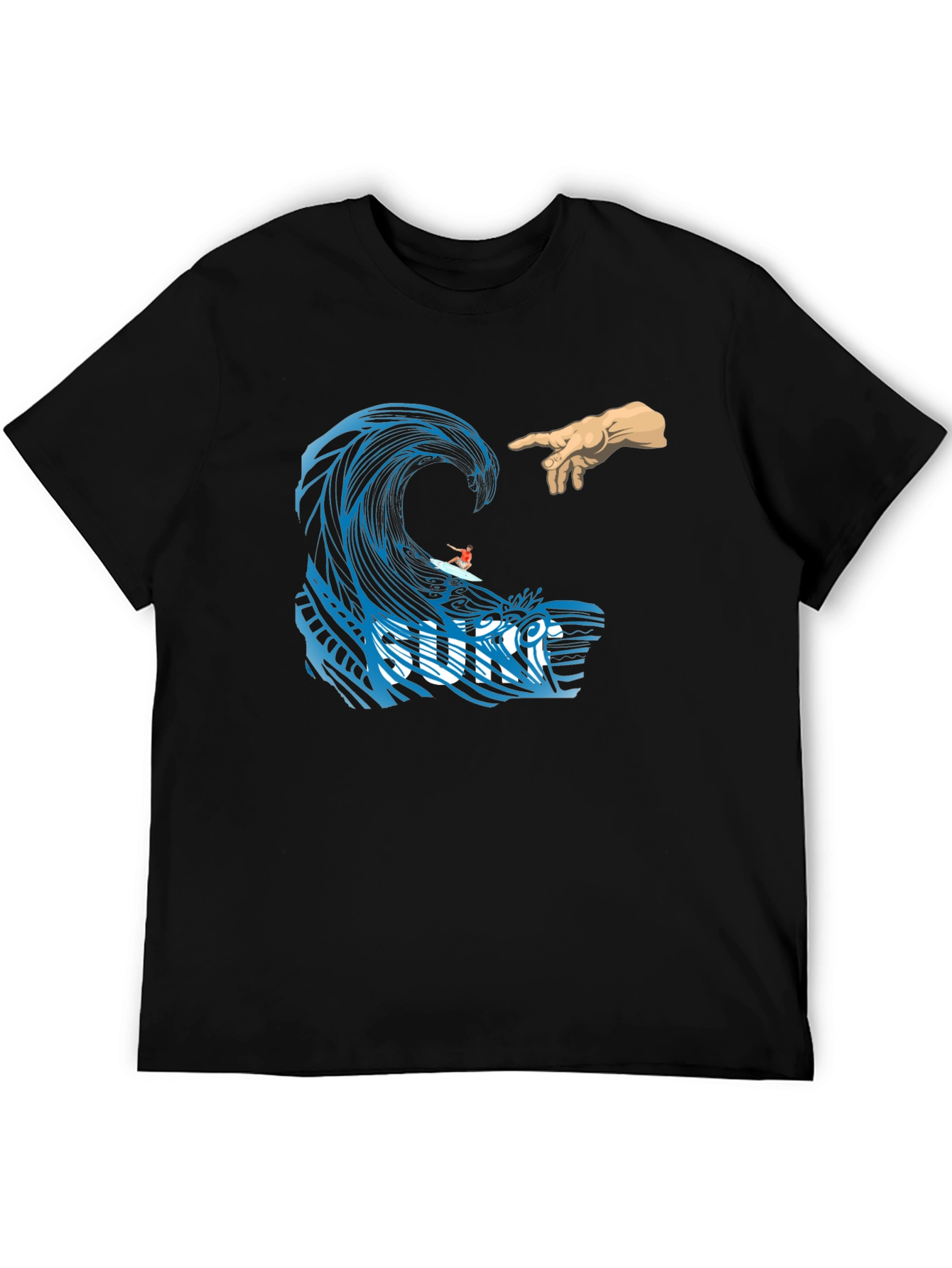 Surf Wave Creation T-Shirt - Unique Graphic Tee