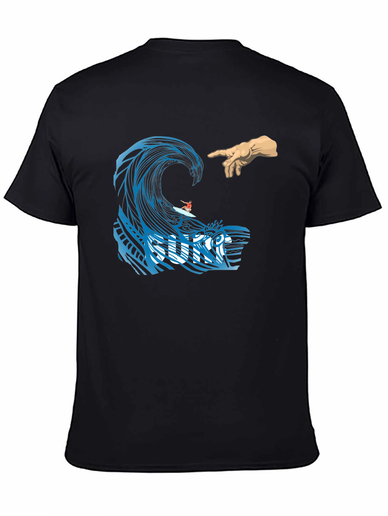 Surf Wave Creation T-Shirt - Unique Graphic Tee