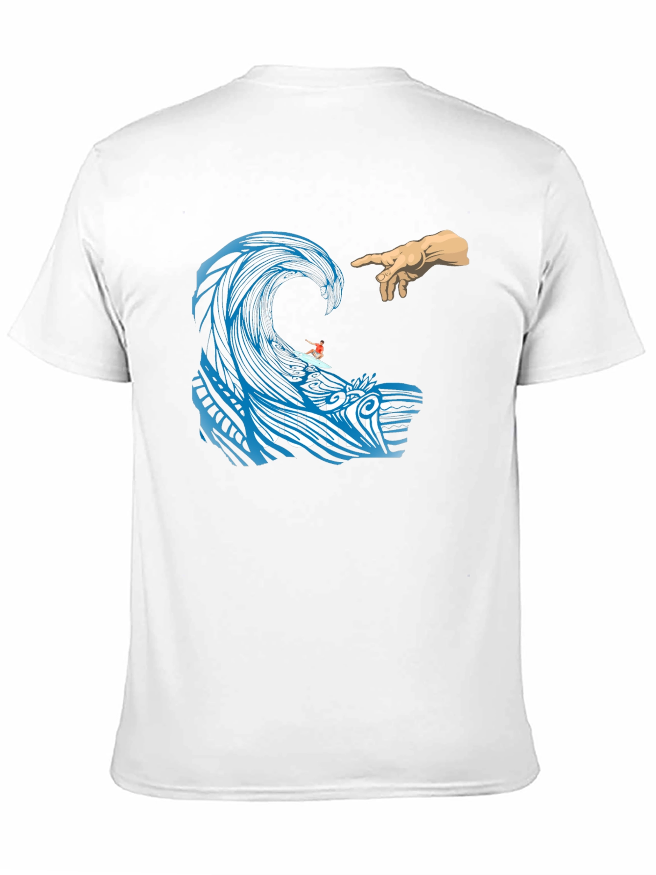 Surf Wave Creation T-Shirt - Unique Graphic Tee