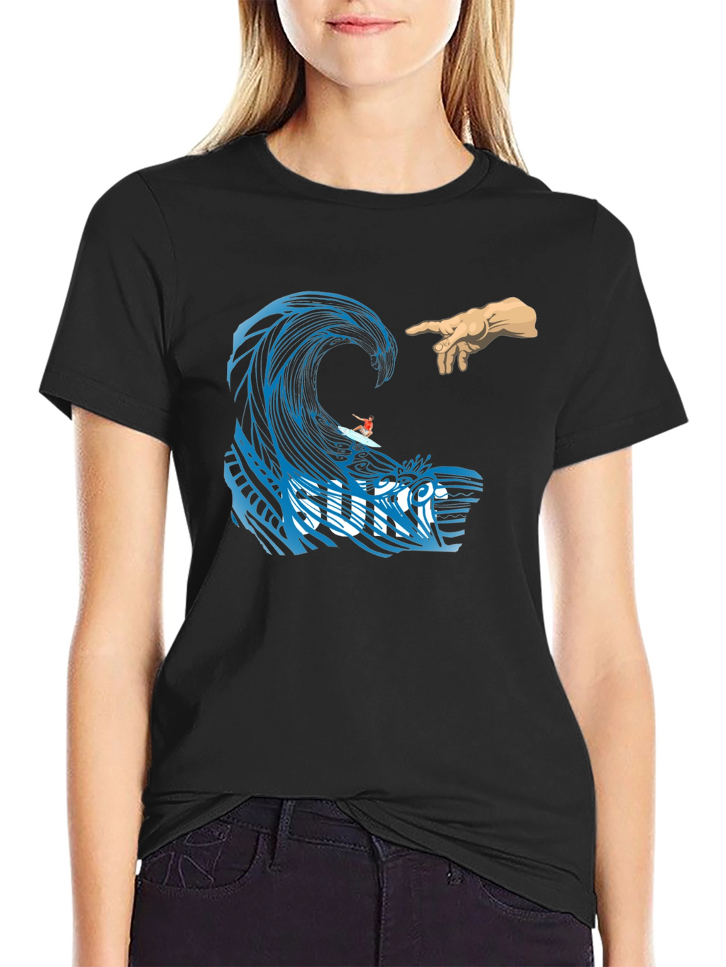 Surf Wave Creation T-Shirt - Unique Graphic Tee