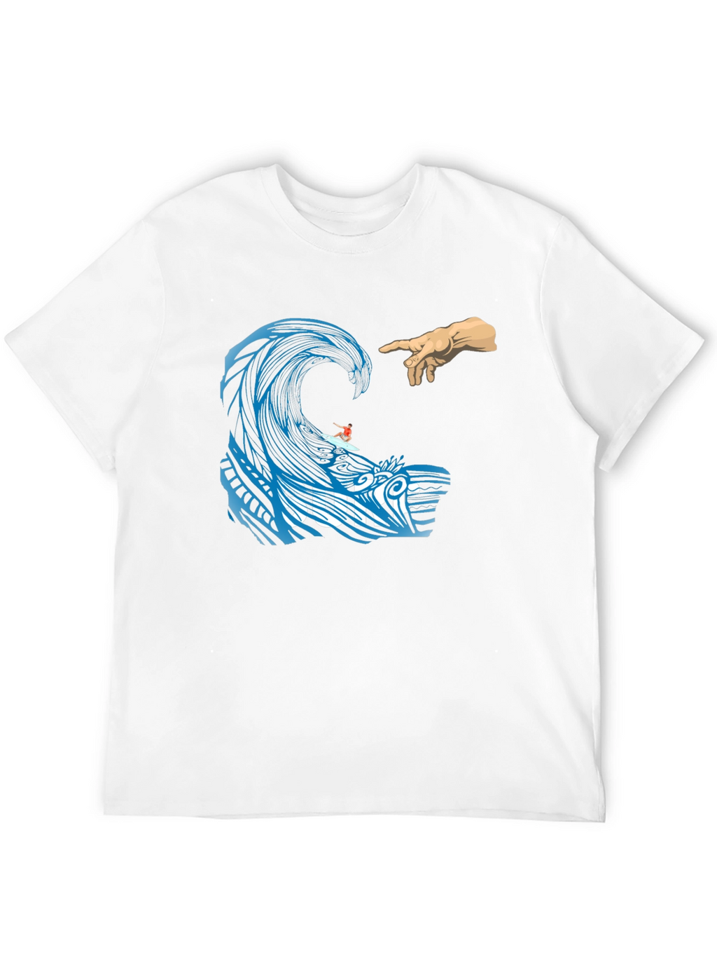 Surf Wave Creation T-Shirt - Unique Graphic Tee