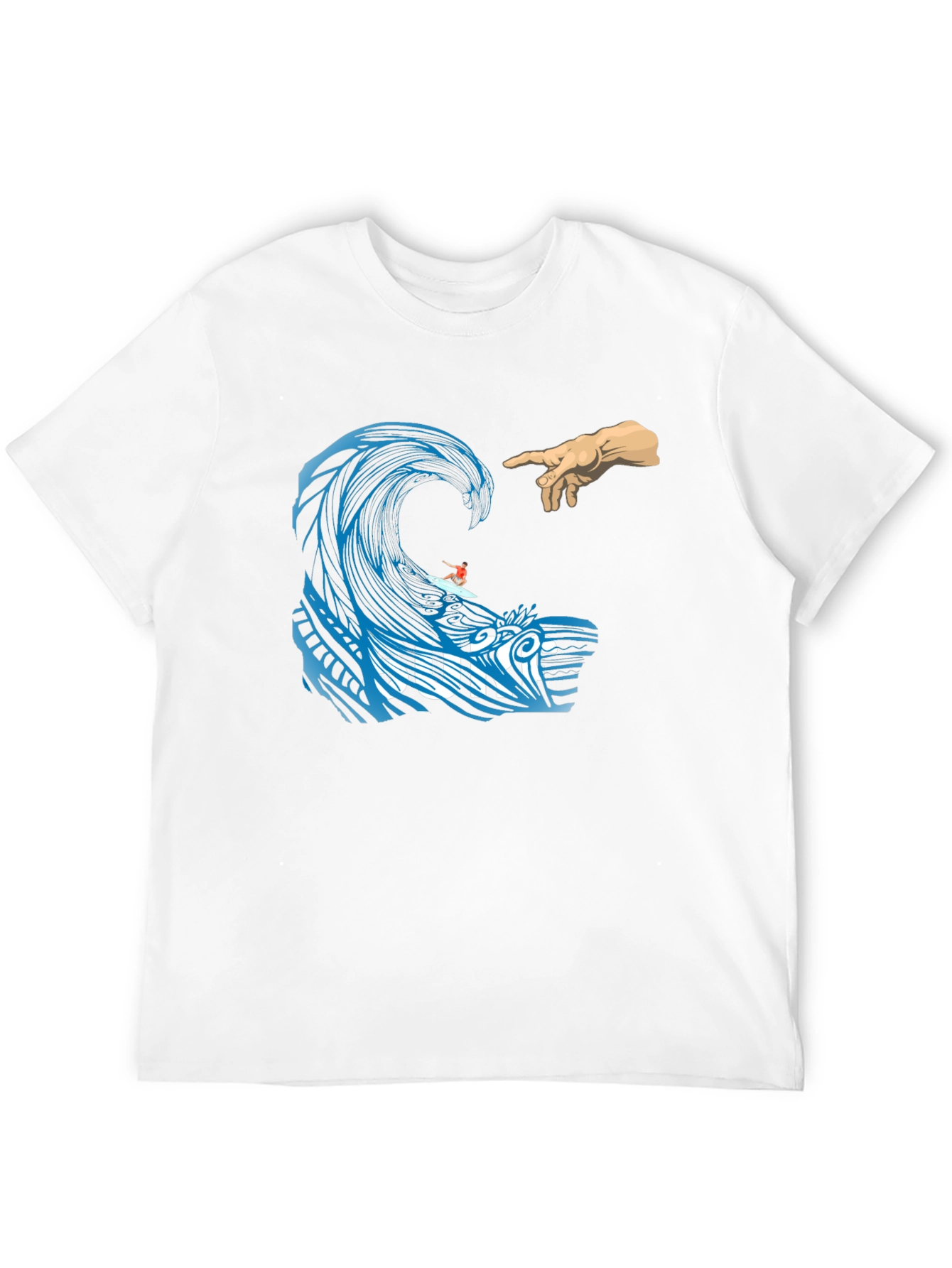 Surf Wave Creation T-Shirt - Unique Graphic Tee
