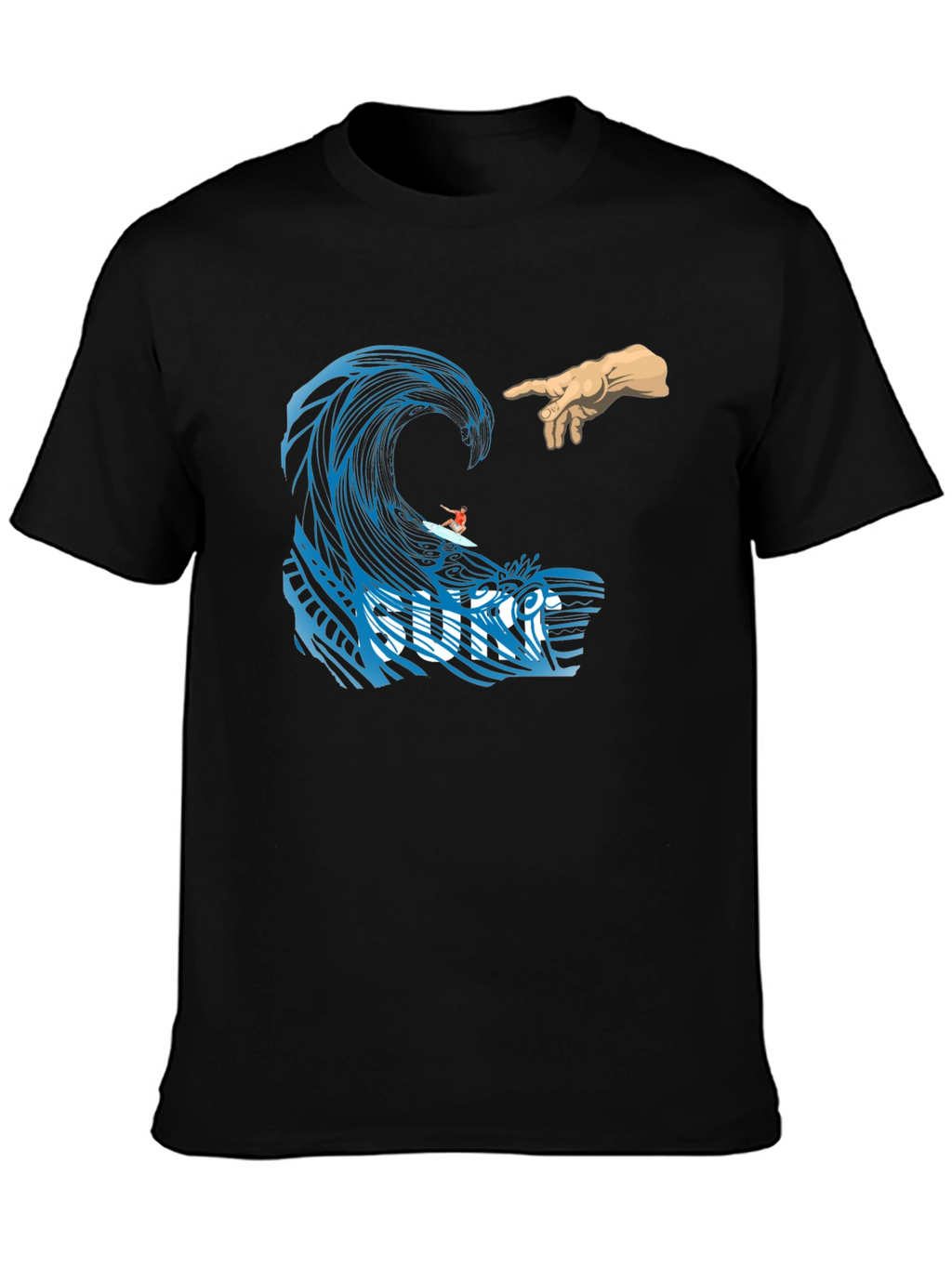 Surf Wave Creation T-Shirt - Unique Graphic Tee